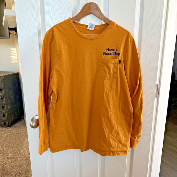 coca cola x #beentrill# men's large yellow long sleeve tee have a good day 2016 - Picture 1 of 8